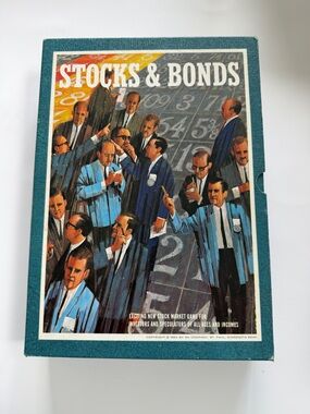 1964 3M Stocks & Bonds Bookshelf Board Game Vintage Complete